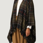 Mantella Barbour STAFFIN TARTAN SERAPE Verde Scuro - Foto 4