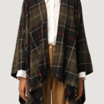 Mantella Barbour STAFFIN TARTAN SERAPE Verde Scuro - Foto 1