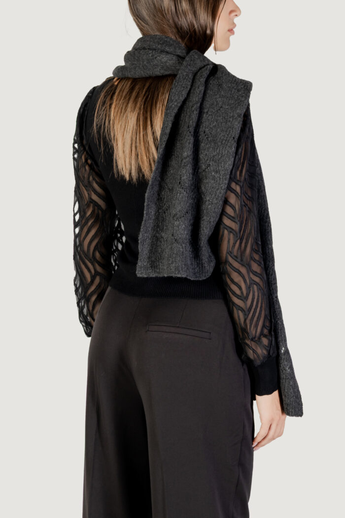 Sciarpa Only ONLAURORA STRUCTURED KNIT SCARF CC Antracite