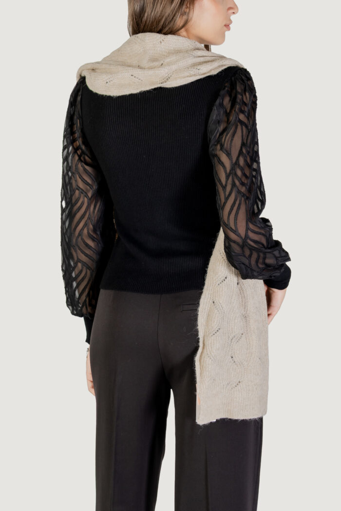 Sciarpa Only ONLAURORA STRUCTURED KNIT SCARF CC Beige