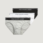 Slip Ralph Lauren LOW RISE BRF-3 PACK-BRIEF Grigio Chiaro - Foto 1