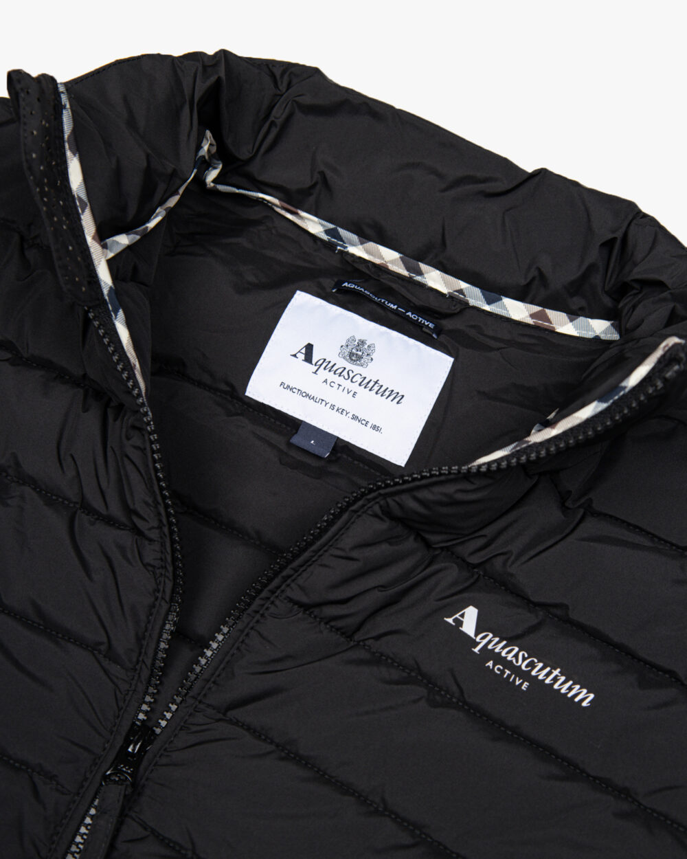 Giubbotto Aquascutum Active MOCK NECK 100gsm Nero - Foto 4