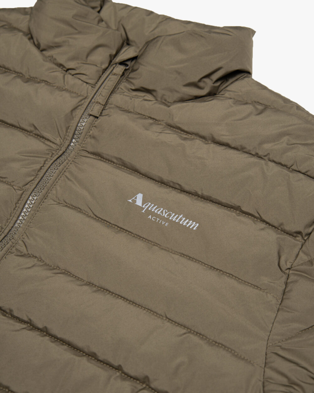 Giubbotto Aquascutum Active MOCK NECK 100gsm Verde Oliva - Foto 5
