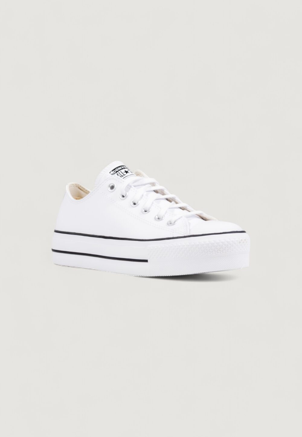 Sneakers Converse Chuck Taylor All Star Platform Clean Leather Bianco - Foto 2