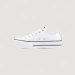 Sneakers Converse Chuck Taylor All Star Platform Clean Leather Bianco - Foto 3