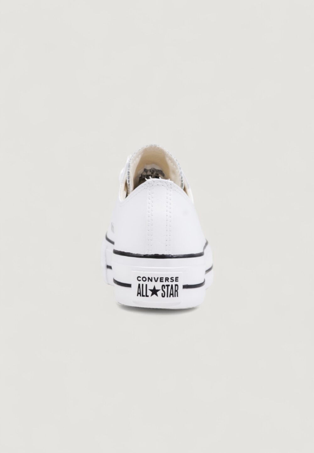 Sneakers Converse Chuck Taylor All Star Platform Clean Leather Bianco - Foto 4