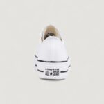 Sneakers Converse Chuck Taylor All Star Platform Clean Leather Bianco - Foto 4