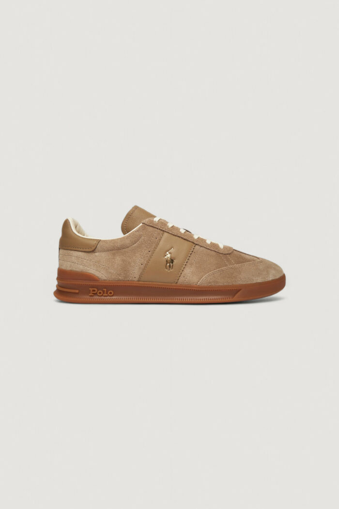 Sneakers Ralph Lauren HRT AERA PP-SNEAKERS-LOW TOP LACE Beige