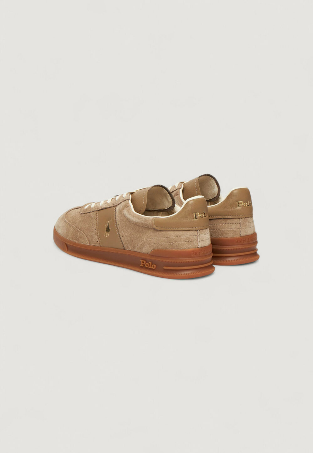 Sneakers Ralph Lauren HRT AERA PP-SNEAKERS-LOW TOP LACE Beige - Foto 3