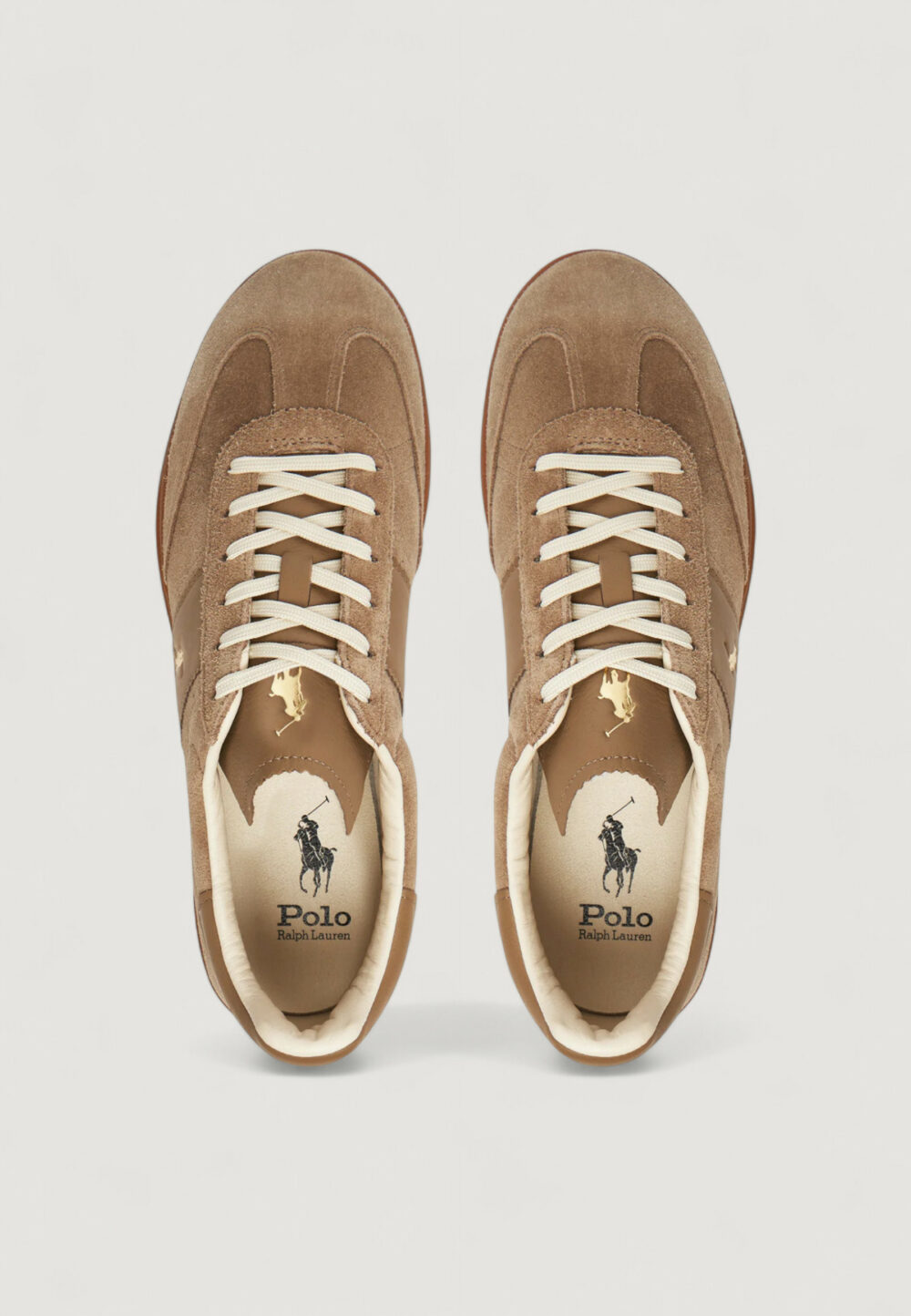 Sneakers Ralph Lauren HRT AERA PP-SNEAKERS-LOW TOP LACE Beige - Foto 5