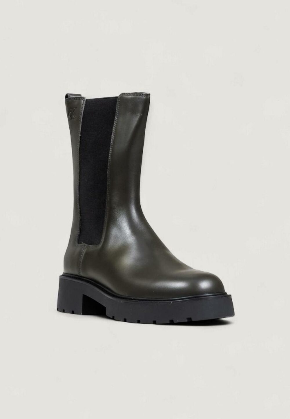 Stivali Calvin Klein Jeans CHUNKY HIGH CHELSEA Grigio - Foto 2