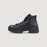 Stivali Converse Chuck Taylor All Star Lugged Heel Leather Platform Nero - Foto 3