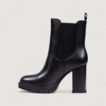 Stivali Tommy Hilfiger Jeans TJW LEATHER HEEL BOO Nero - Foto 3