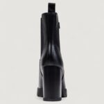 Stivali Tommy Hilfiger Jeans TJW LEATHER HEEL BOO Nero - Foto 4