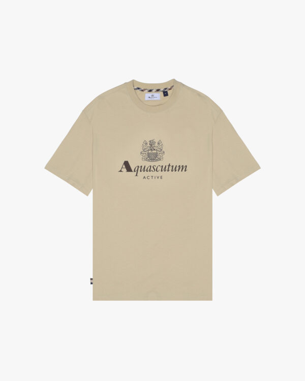 T-shirt Aquascutum Active BIG LOGO T-SHIRT Beige - Foto 1