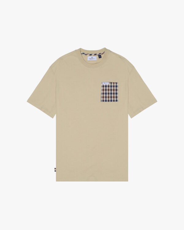 T-shirt Aquascutum Active ICONIC POCKET T-SHIRT Beige - Foto 1