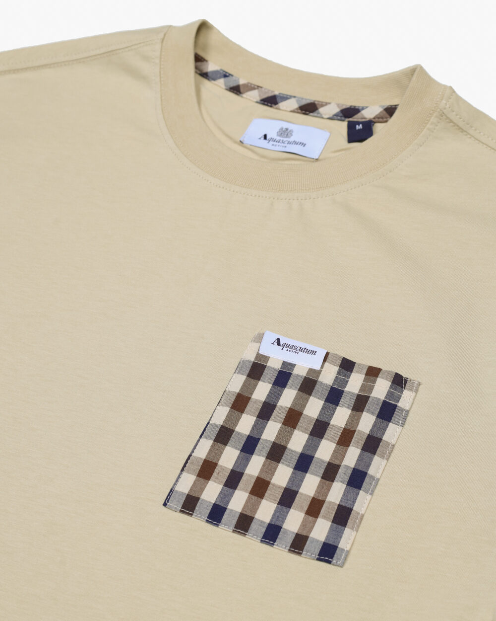 T-shirt Aquascutum Active ICONIC POCKET T-SHIRT Beige - Foto 4