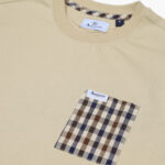 T-shirt Aquascutum Active ICONIC POCKET T-SHIRT Beige - Foto 4