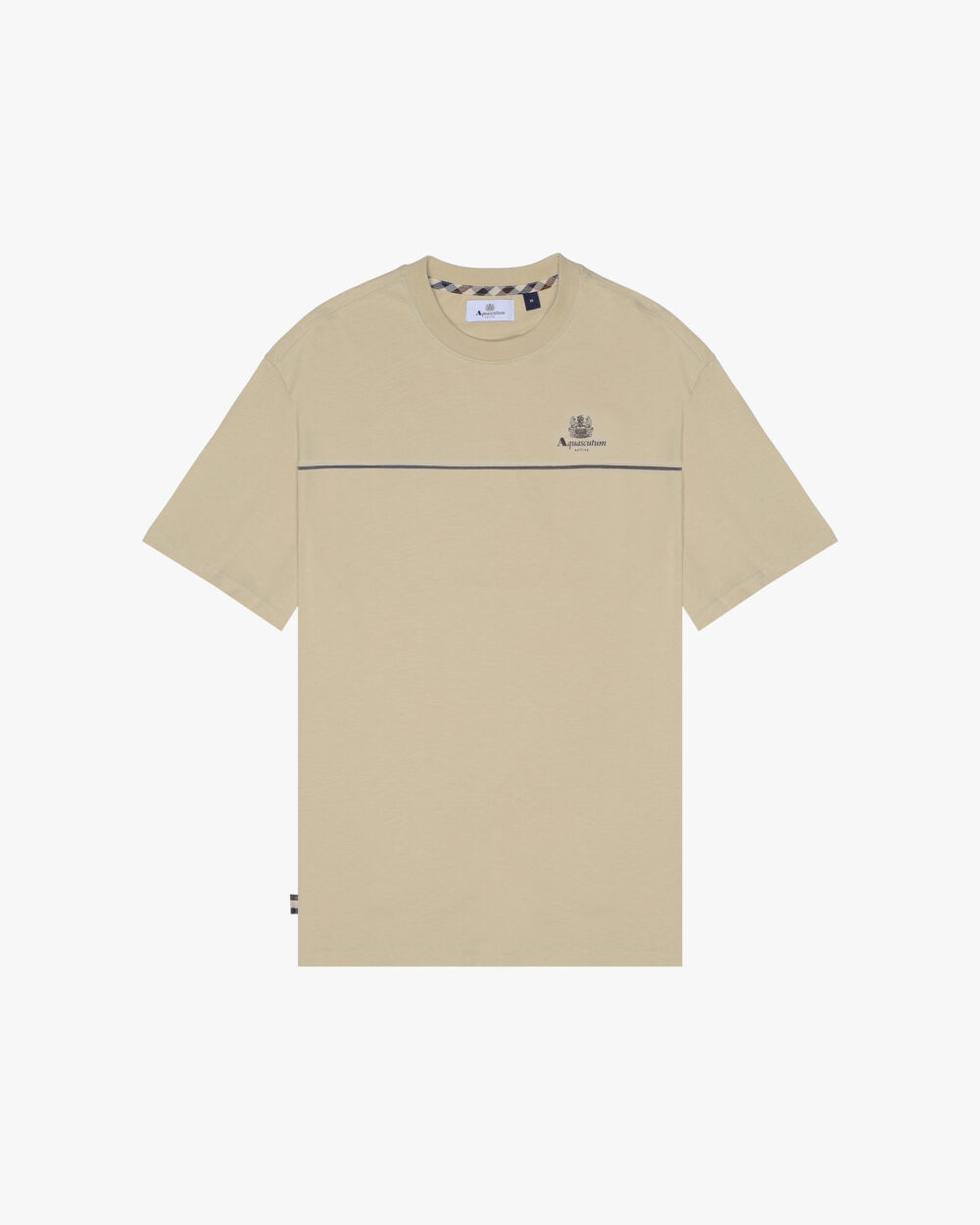 T-shirt Aquascutum Active PIPING LOGO T-SHIRT Beige - Foto 1