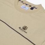 T-shirt Aquascutum Active PIPING LOGO T-SHIRT Beige - Foto 3