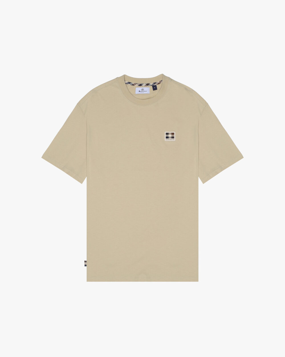 T-shirt Aquascutum Active RUBBER PATCH LOGO T-SHIRT Beige - Foto 1