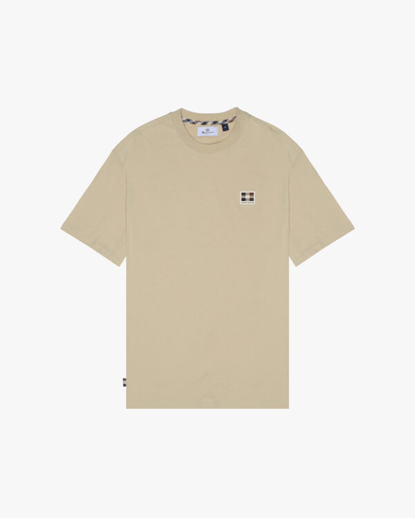 T-shirt Aquascutum Active RUBBER PATCH LOGO T-SHIRT Beige - Foto 1