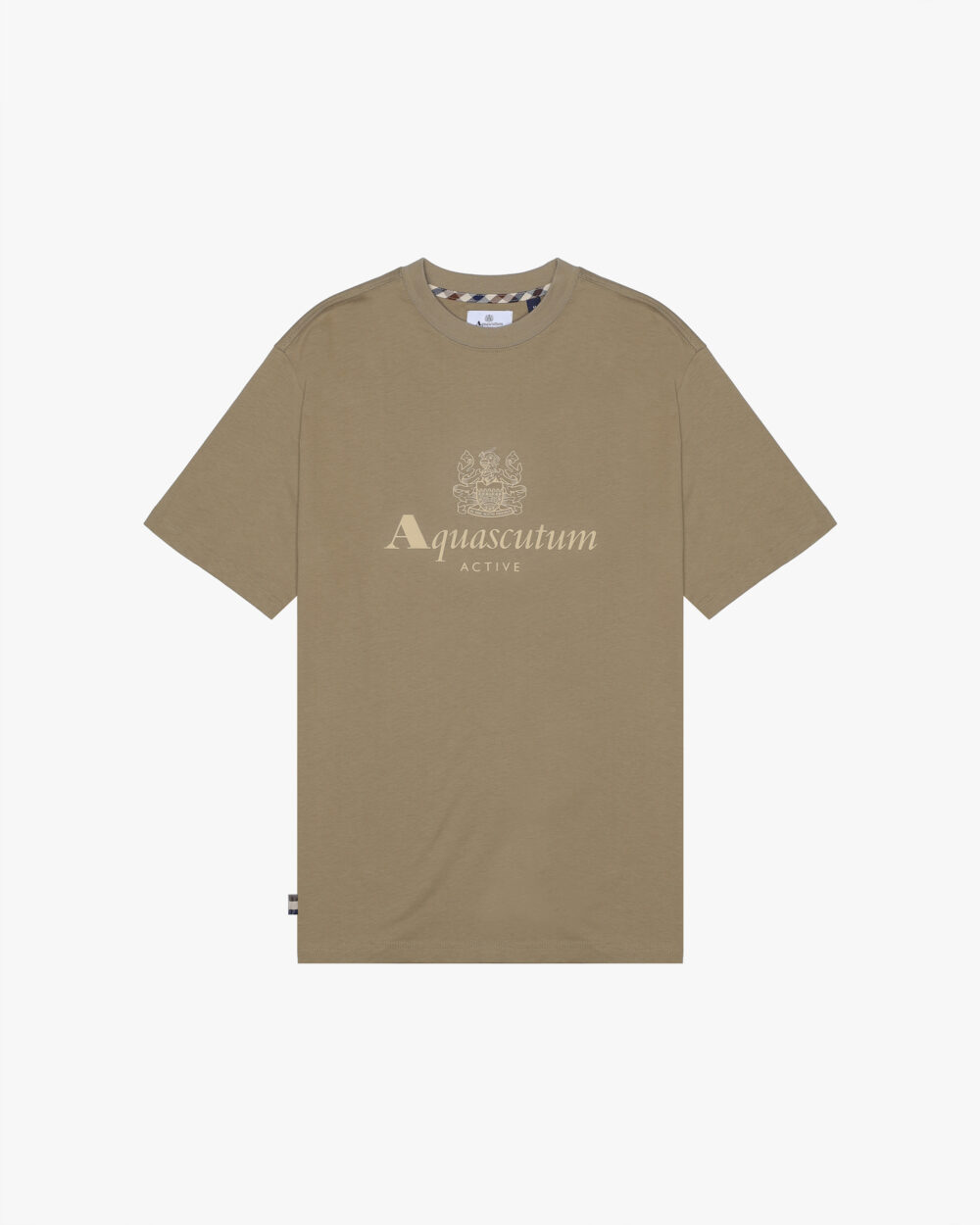 T-shirt Aquascutum Active BIG LOGO T-SHIRT Beige scuro - Foto 1