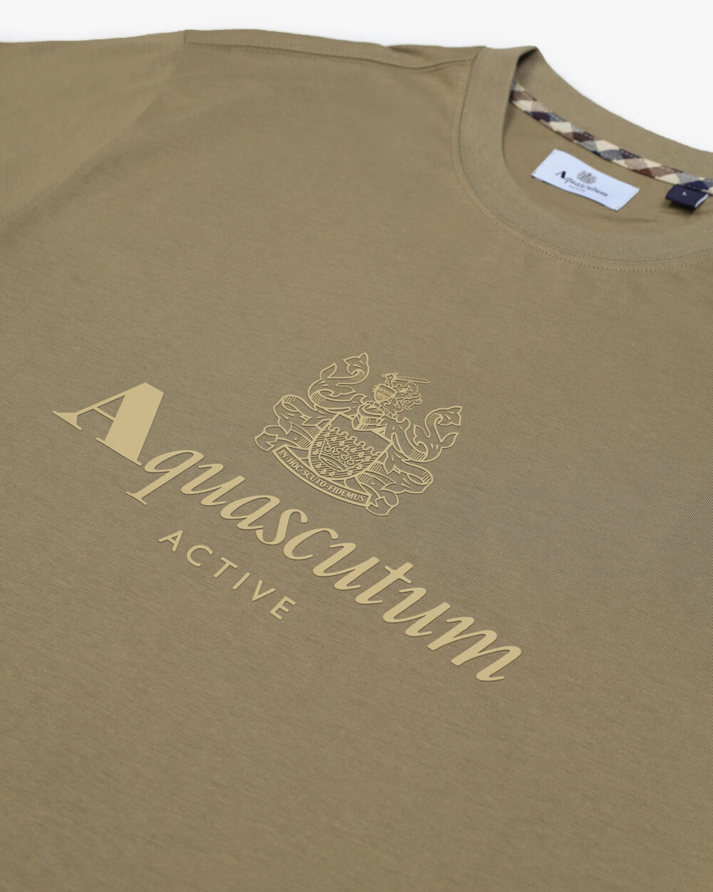 T-shirt Aquascutum Active BIG LOGO T-SHIRT Beige scuro - Foto 3