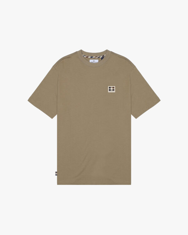 T-shirt Aquascutum Active RUBBER PATCH LOGO T-SHIRT Beige scuro - Foto 1