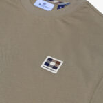 T-shirt Aquascutum Active RUBBER PATCH LOGO T-SHIRT Beige scuro - Foto 3