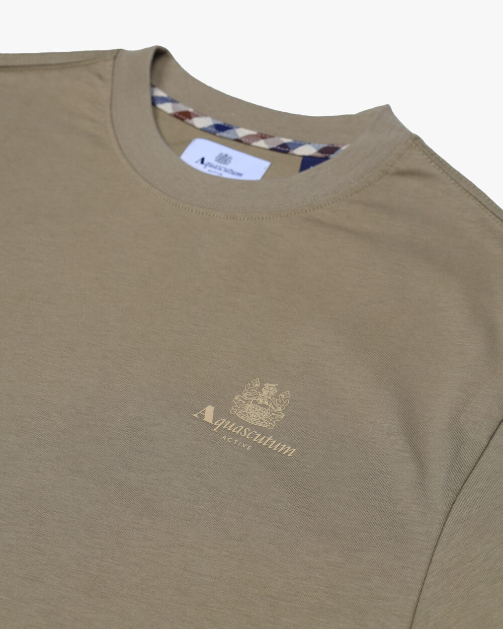 T-shirt Aquascutum Active SMALL LOGO T-SHIRT Beige scuro - Foto 3
