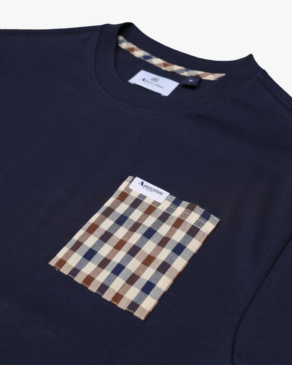 T-shirt Aquascutum Active ICONIC POCKET T-SHIRT Blu - Foto 3