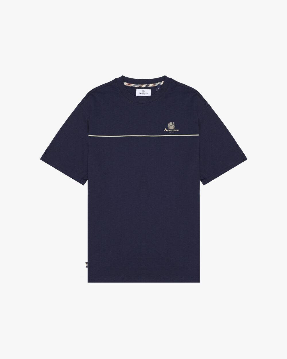 T-shirt Aquascutum Active PIPING LOGO T-SHIRT Blu - Foto 1