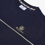 T-shirt Aquascutum Active PIPING LOGO T-SHIRT Blu - Foto 4