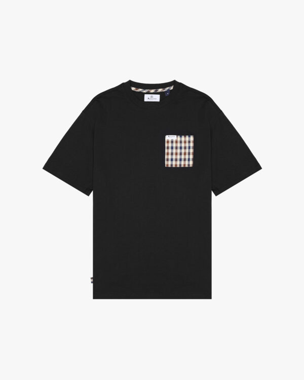 T-shirt Aquascutum Active ICONIC POCKET T-SHIRT Nero - Foto 1