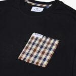 T-shirt Aquascutum Active ICONIC POCKET T-SHIRT Nero - Foto 3