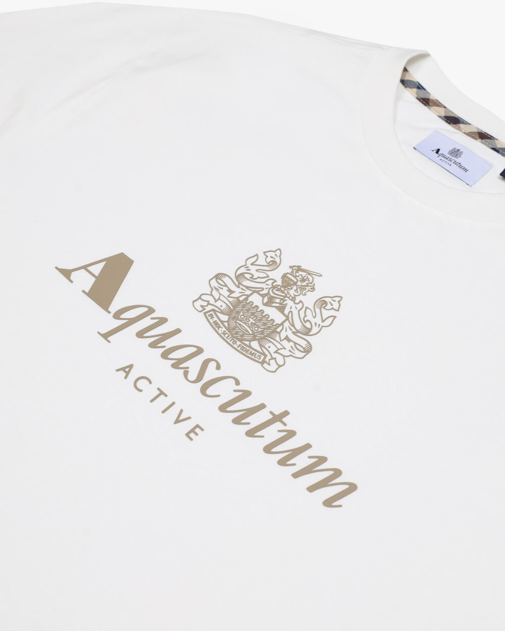 T-shirt Aquascutum Active BIG LOGO T-SHIRT Panna - Foto 3