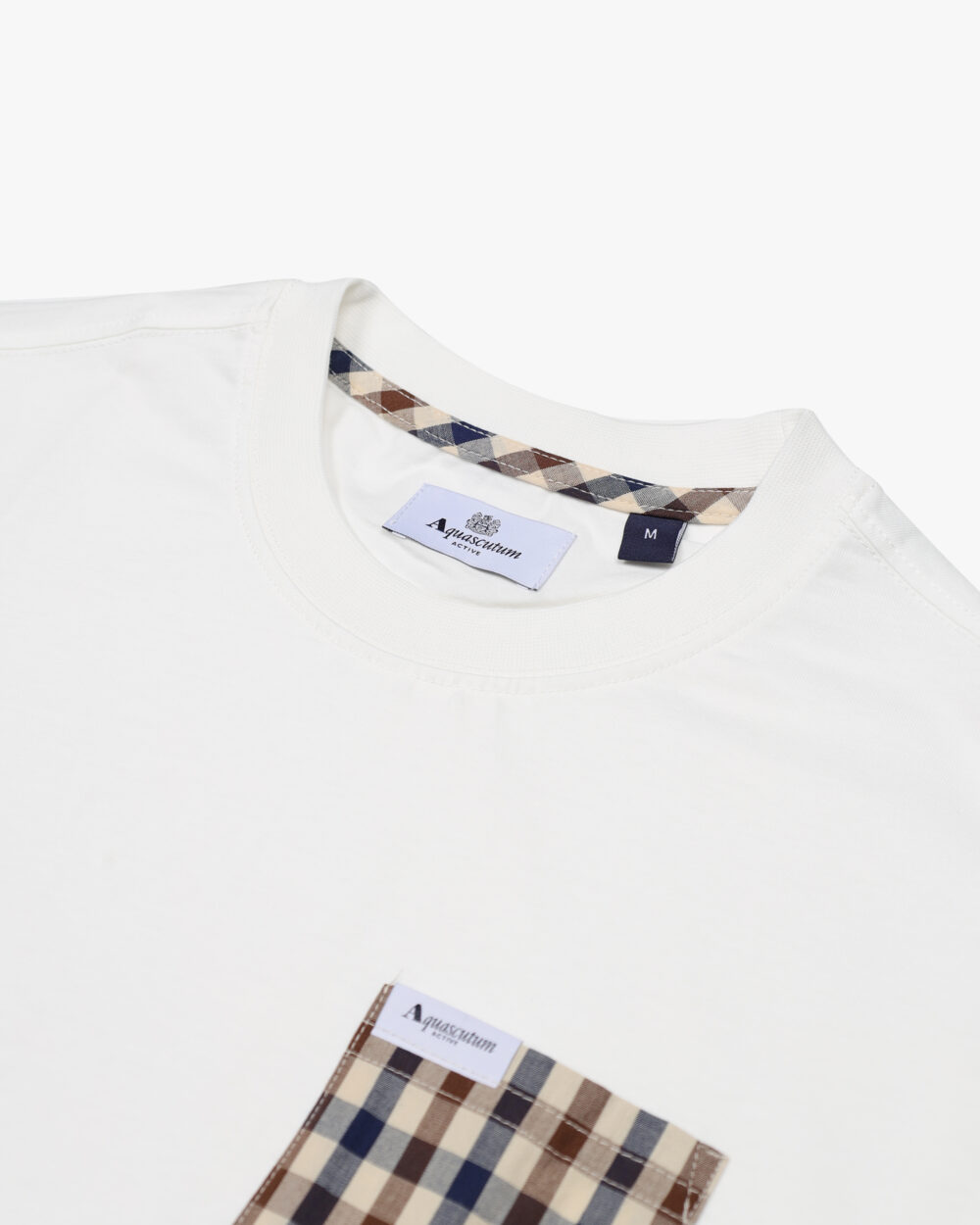 T-shirt Aquascutum Active ICONIC POCKET T-SHIRT Panna - Foto 3