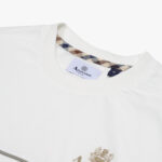 T-shirt Aquascutum Active PIPING LOGO T-SHIRT Panna - Foto 3