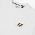T-shirt Aquascutum Active RUBBER PATCH LOGO T-SHIRT Panna - Foto 3