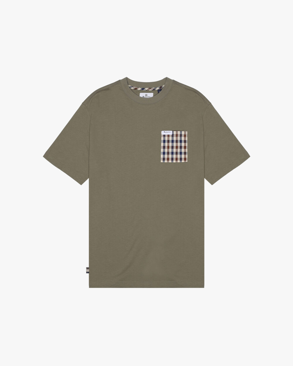 T-shirt Aquascutum Active ICONIC POCKET T-SHIRT Verde Oliva - Foto 1