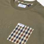 T-shirt Aquascutum Active ICONIC POCKET T-SHIRT Verde Oliva - Foto 3