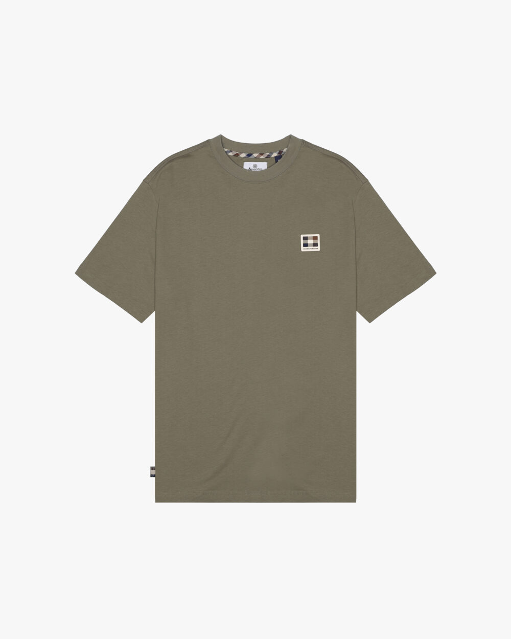 T-shirt Aquascutum Active RUBBER PATCH LOGO T-SHIRT Verde Oliva - Foto 1