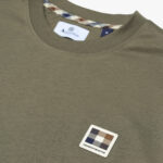 T-shirt Aquascutum Active RUBBER PATCH LOGO T-SHIRT Verde Oliva - Foto 3