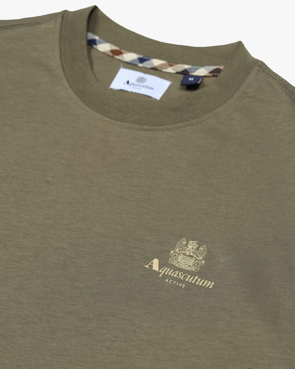 T-shirt Aquascutum Active SMALL LOGO T-SHIRT Verde Oliva - Foto 3