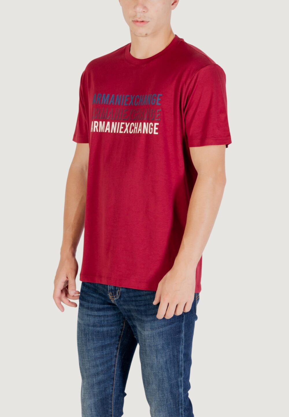 T-shirt Armani Exchange  Bordeaux - Foto 3