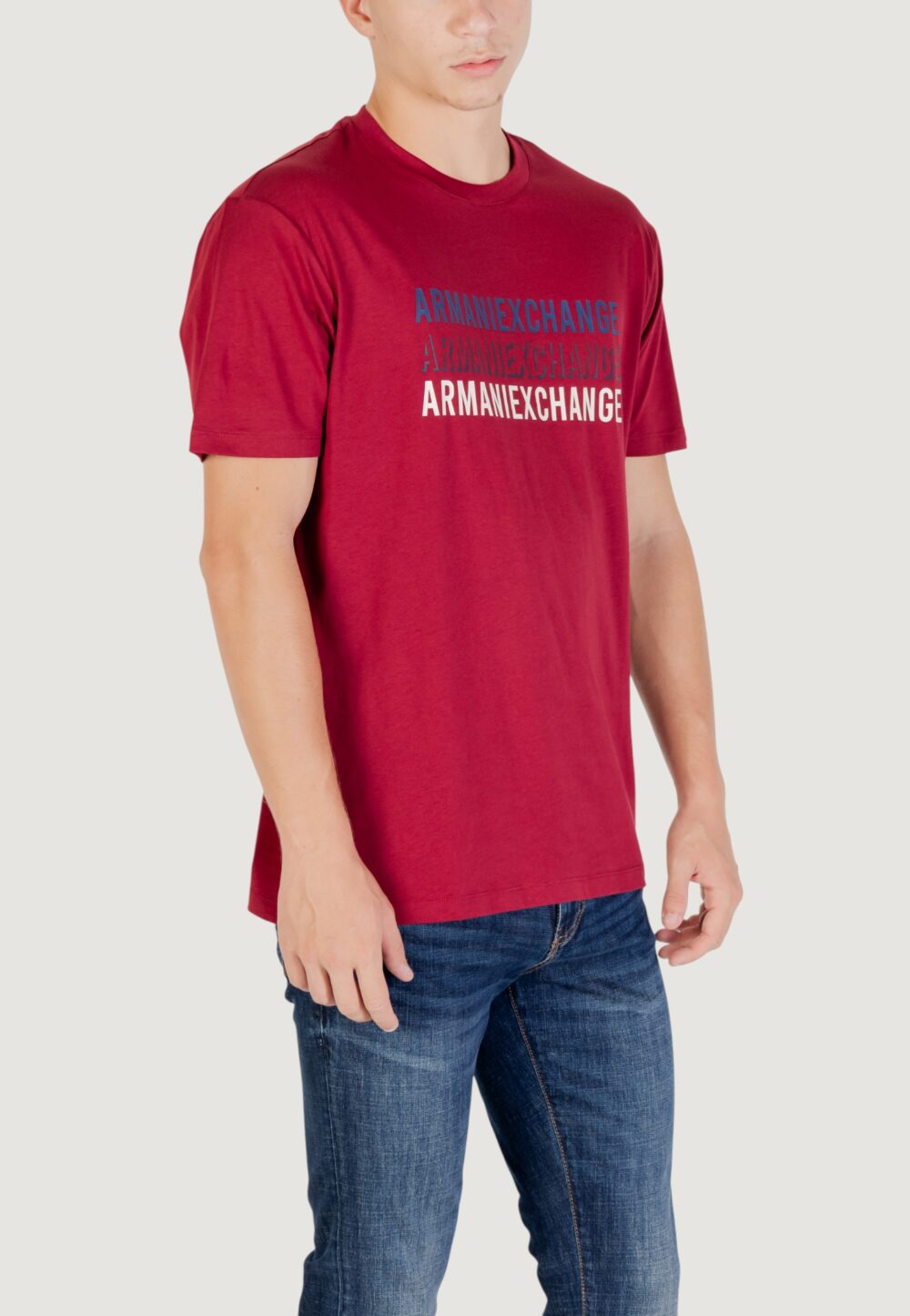 T-shirt Armani Exchange  Bordeaux - Foto 4