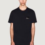 T-shirt Armani Exchange  Nero - Oro - Foto 5