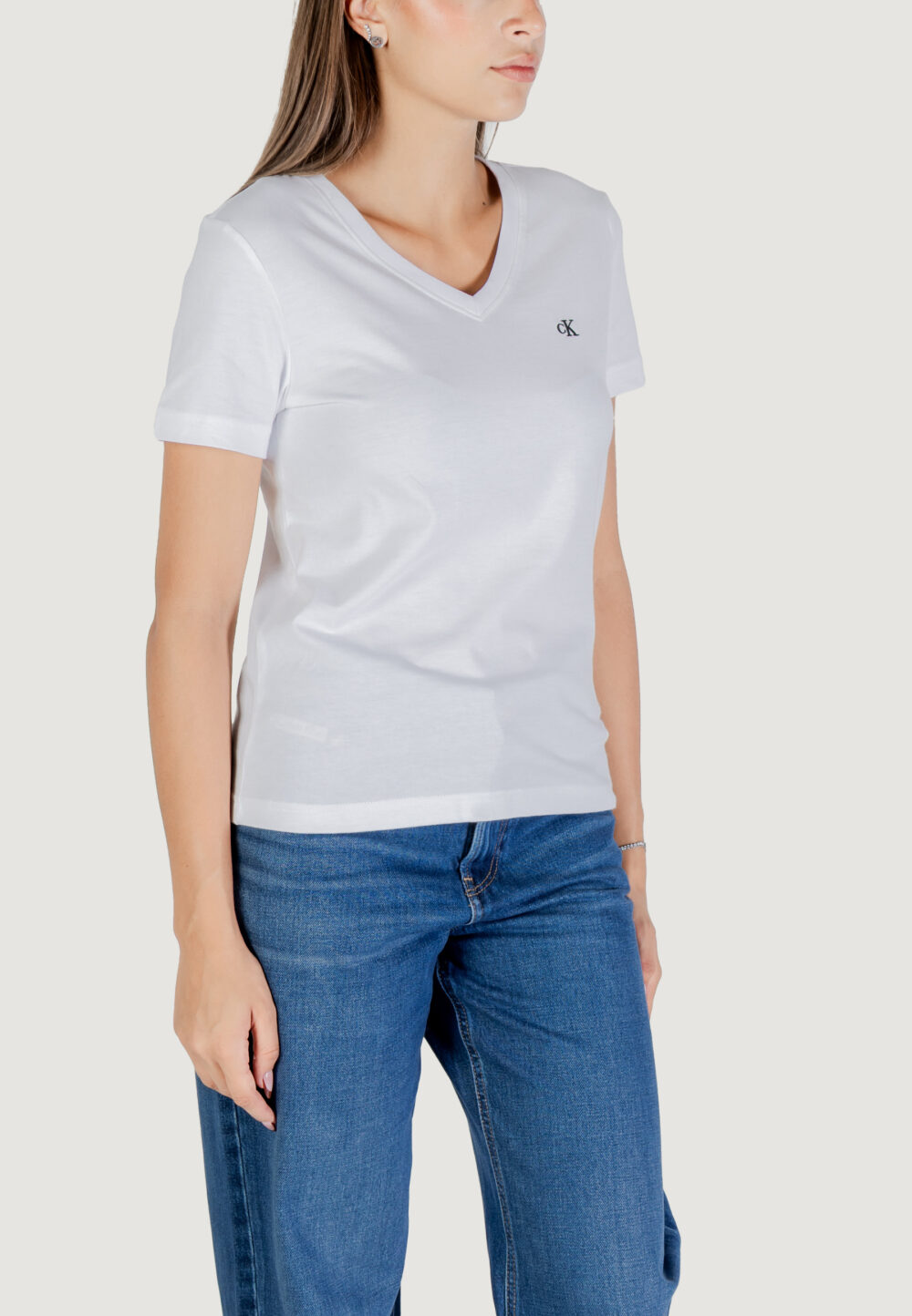 T-shirt Calvin Klein Jeans Archive Jersey Vnk Tee EU Bianco - Foto 3