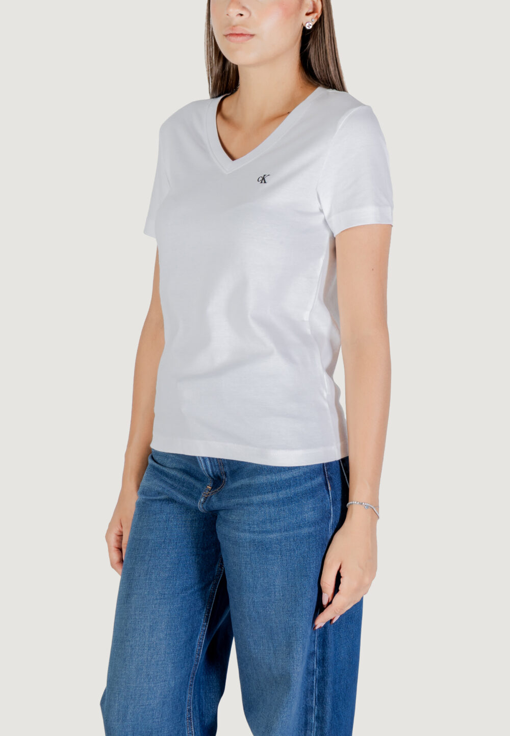 T-shirt Calvin Klein Jeans Archive Jersey Vnk Tee EU Bianco - Foto 4